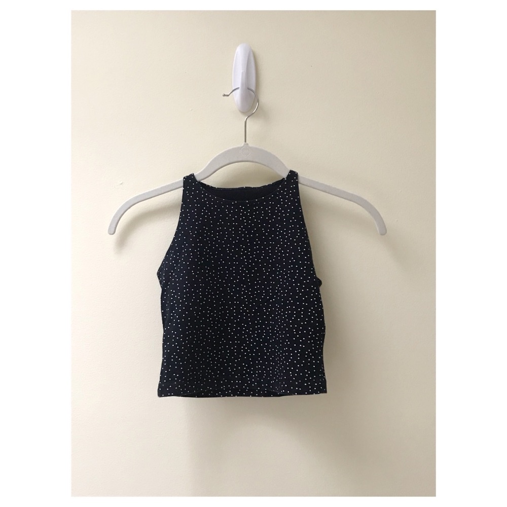 American Apparel Polka Dot Crop Top